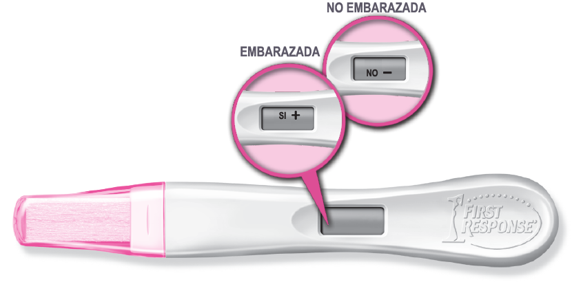 Prueba de Embarazo Digital First Response Gold con ventanilla de resultados Sí o No de fácil lectura 
