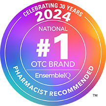 2018 #1 National OTC Brand Pharmacist Recommended